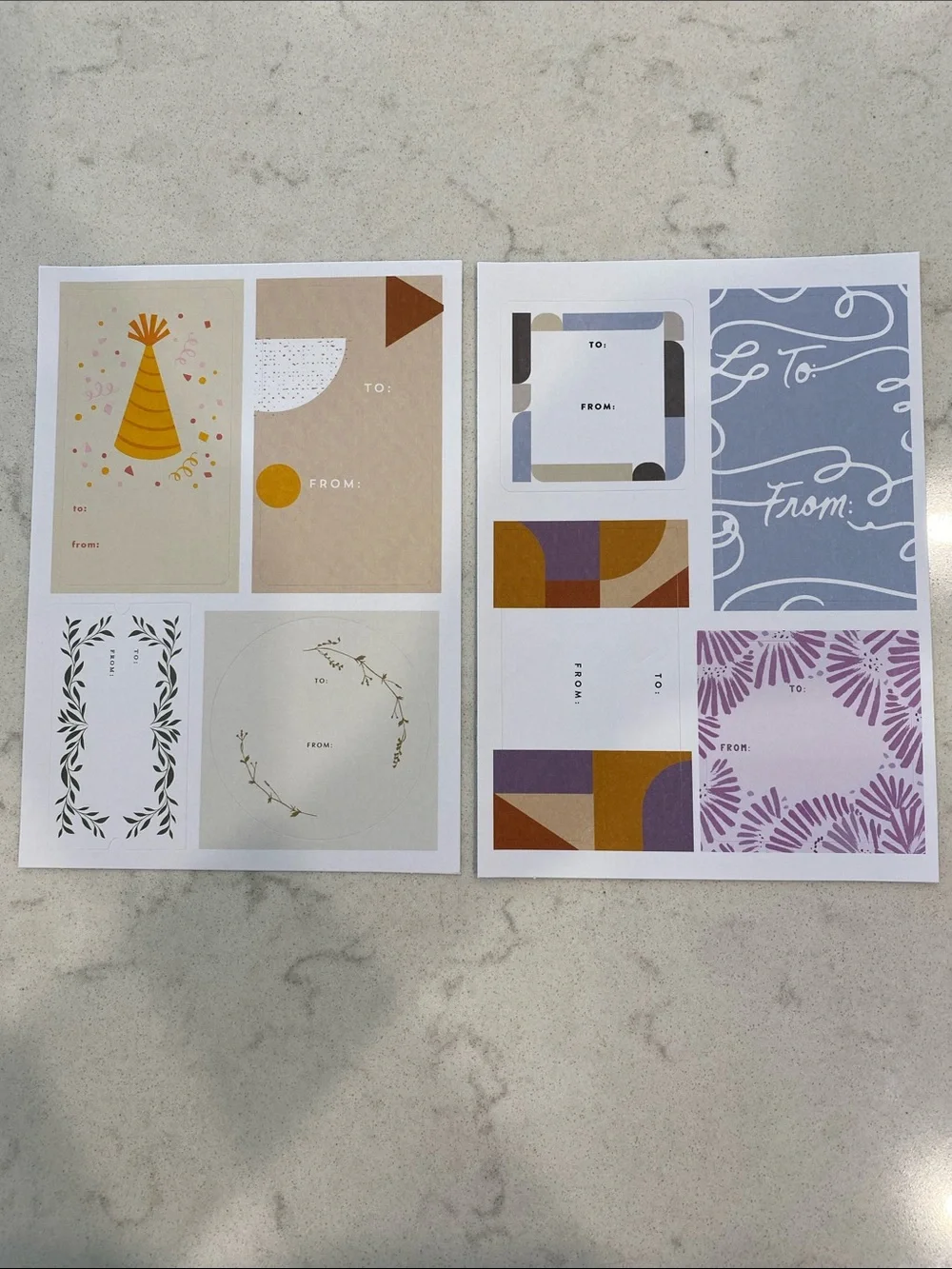 Minted kit - wrapping paper, cards, artist coloring book